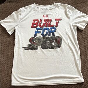 Under Armour "Built for Speed" Graphic HeatGear Tee Shirt Youth L (Loose Fit)